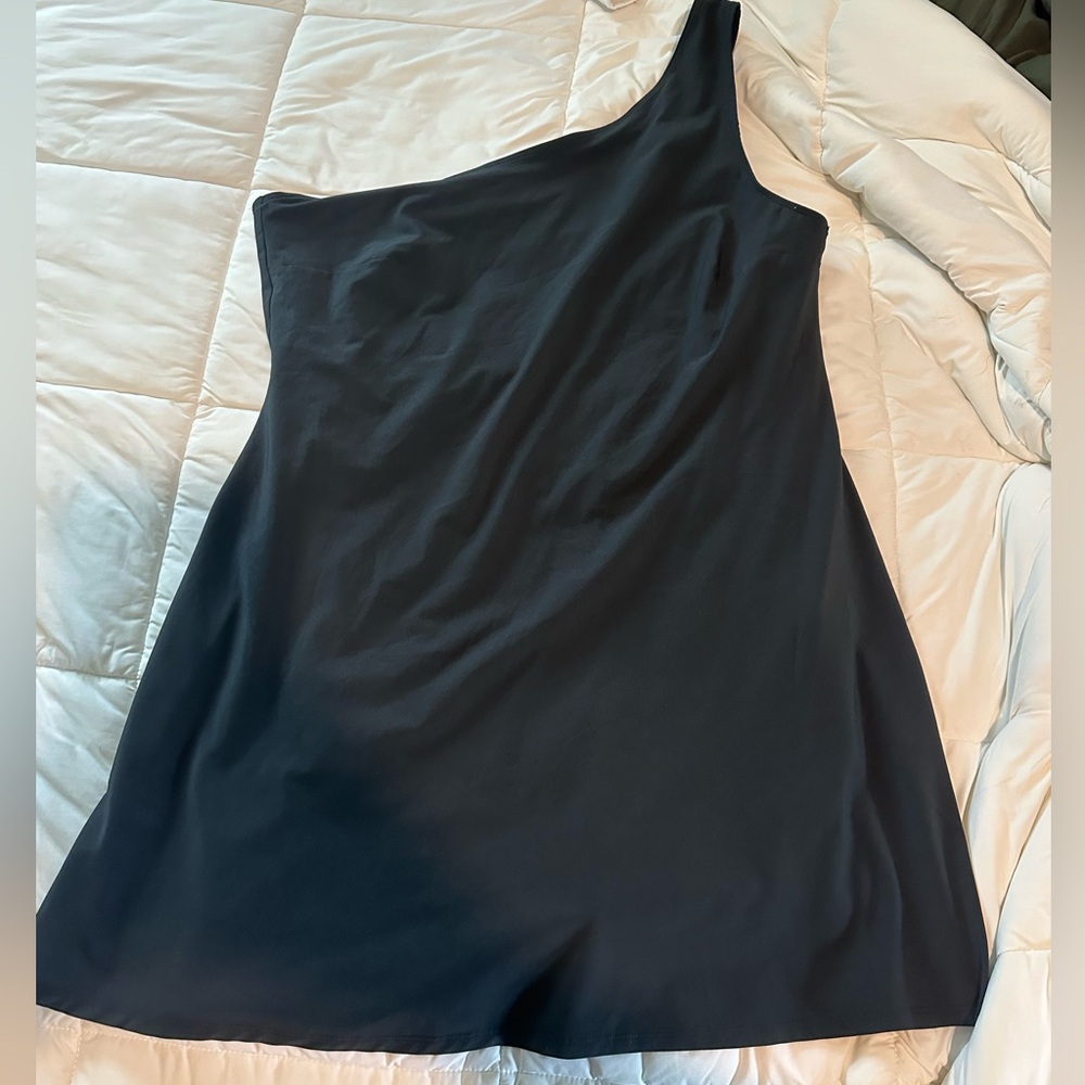 Abercrombie one shoulder Travelers dress - Black